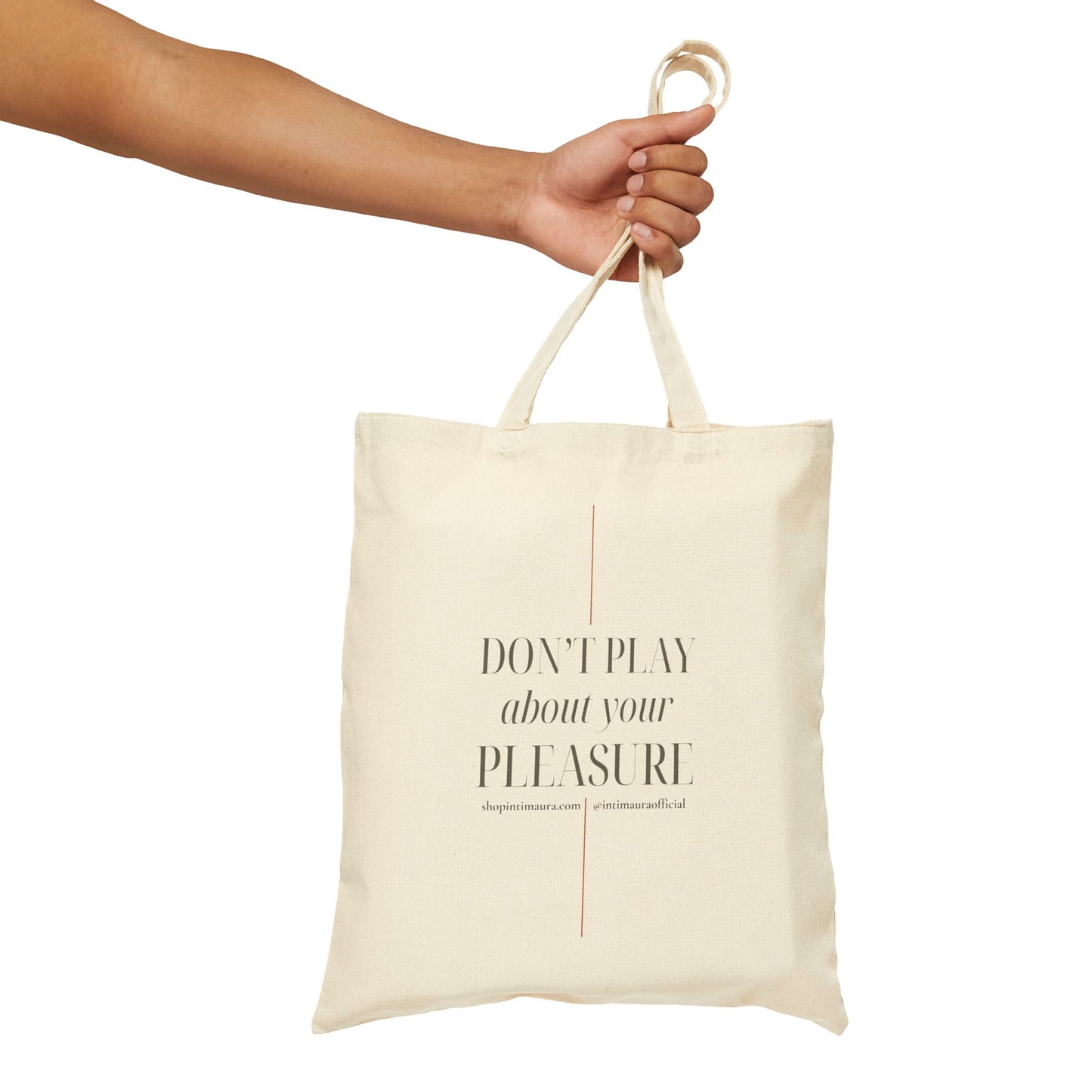 DON'T PLAY Tote (Cotton Canvas Tote Bag)