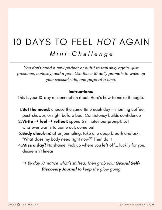 Free Guide: 10 Days to Feel Hot Again - Mini Challenge