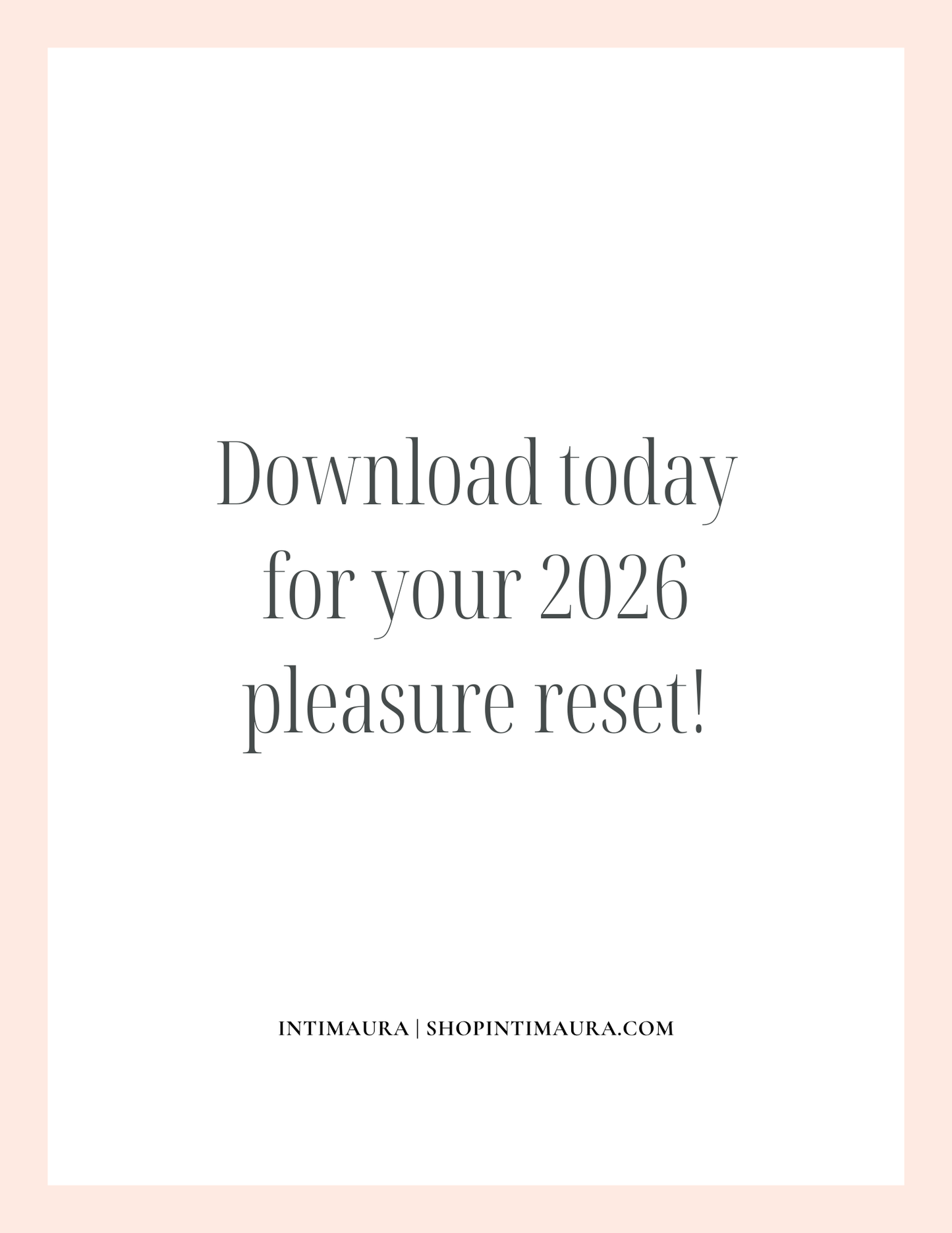 Free Guide: 2026 Pleasure Reset