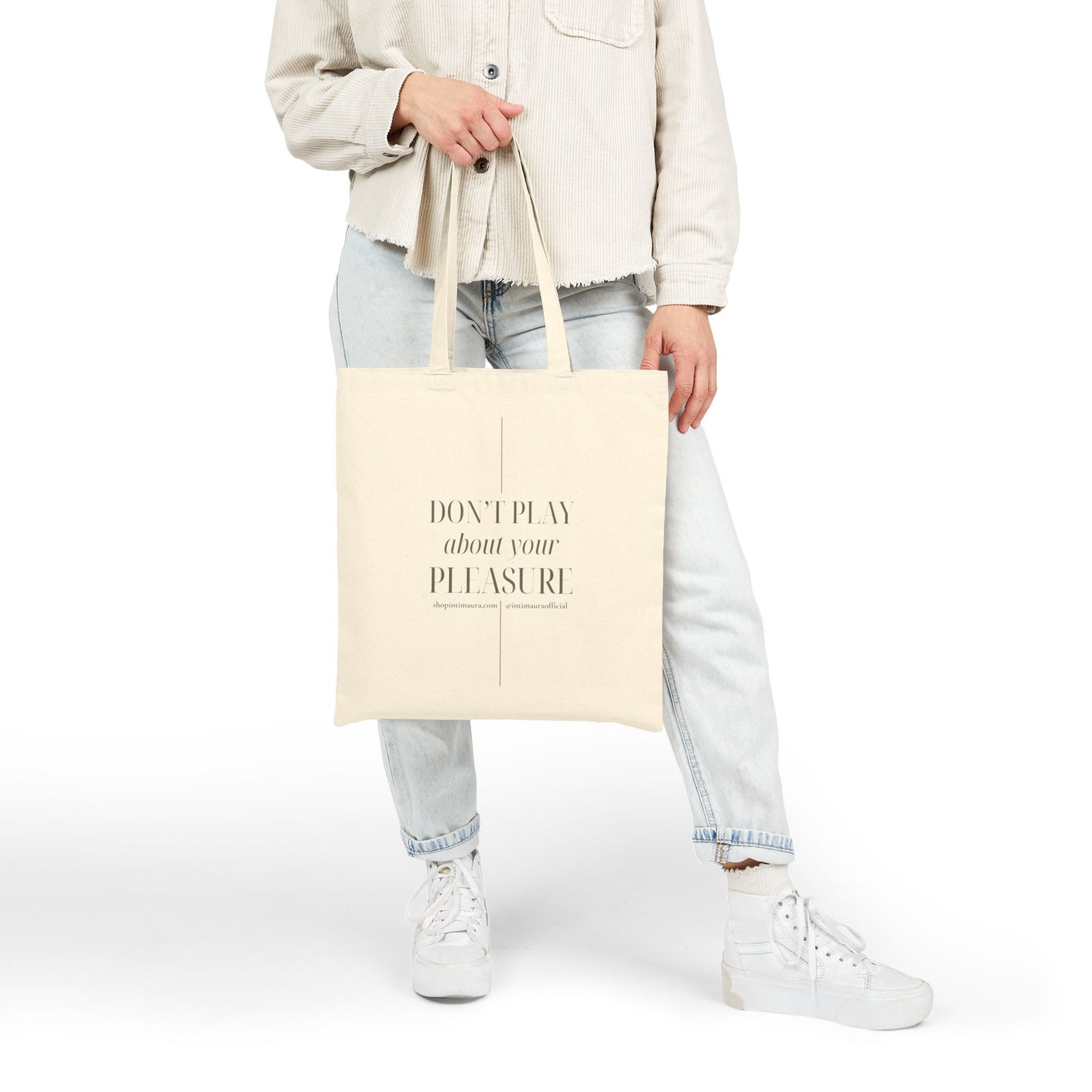 DON'T PLAY Tote (Cotton Canvas Tote Bag)
