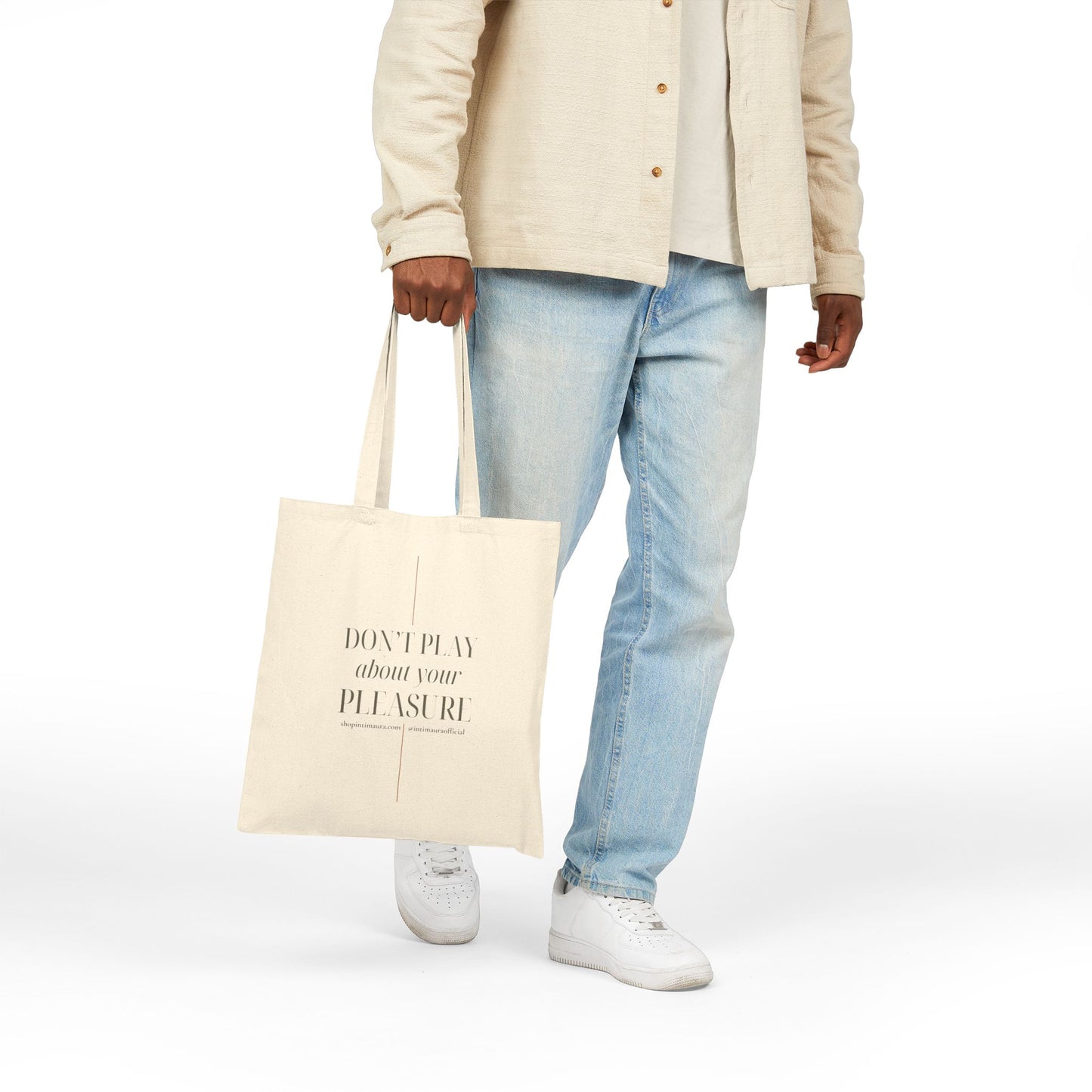 DON'T PLAY Tote (Cotton Canvas Tote Bag)