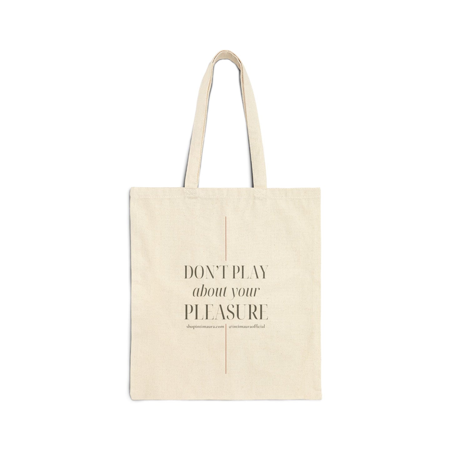 DON'T PLAY Tote (Cotton Canvas Tote Bag)
