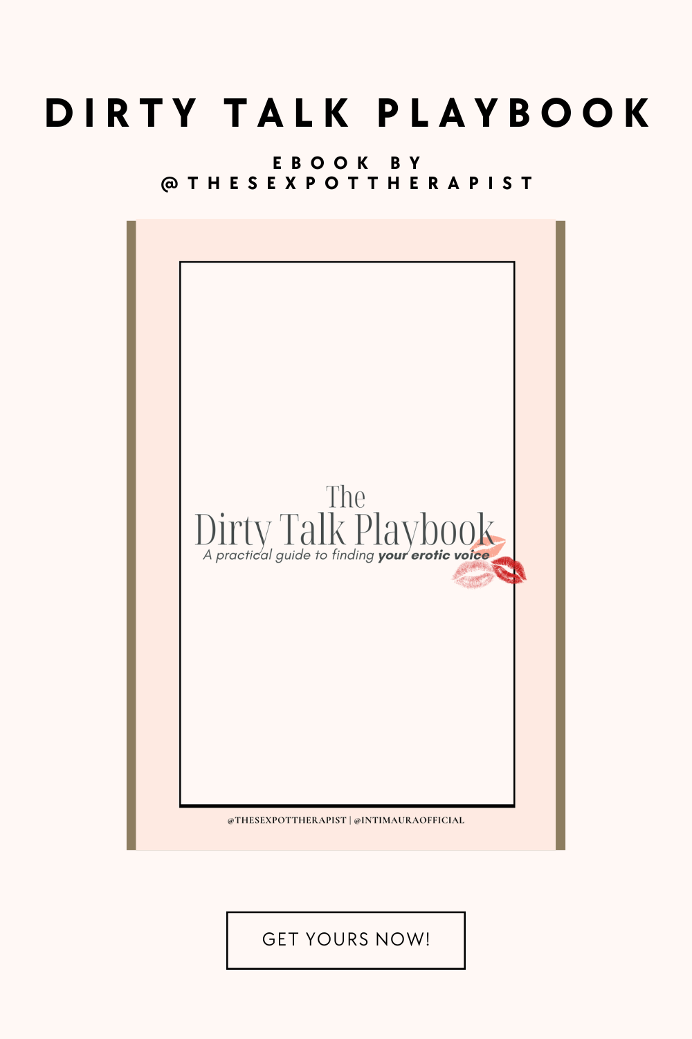 The Dirty Talk Playbook