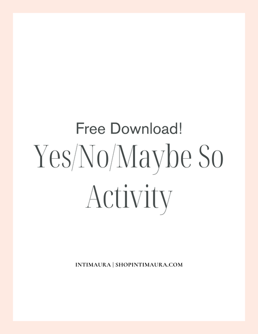 Free Guide: Yes/No/Maybe So Activity